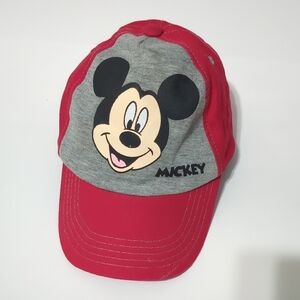 Disney Red and Gray Mickey Mouse Hat